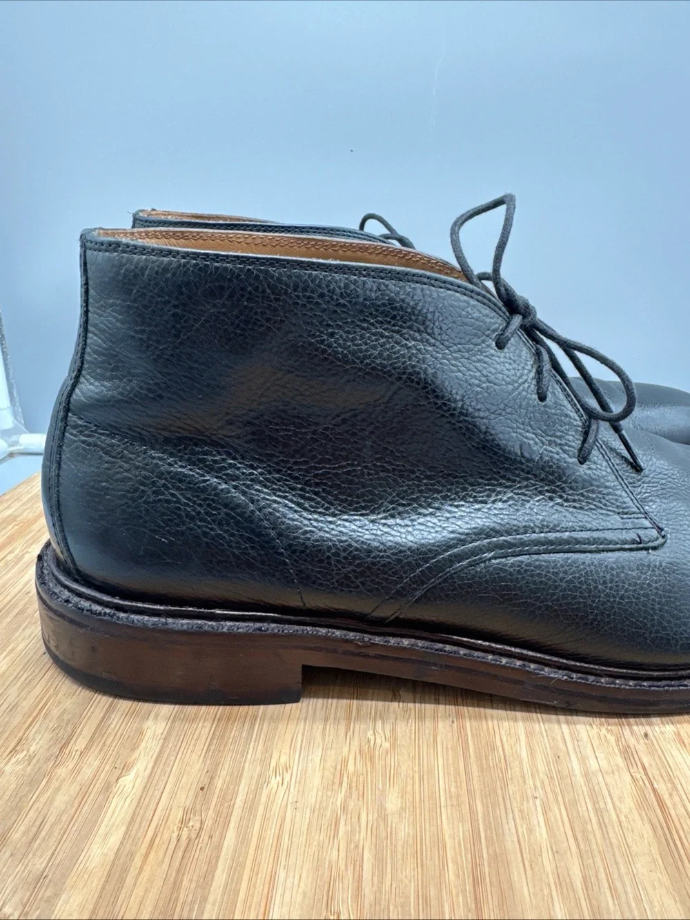 Cole Haan Barron Men's Black Leather Chukka Boots Size 12M ‎ C22940U